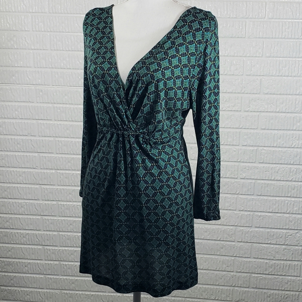 Mossimo Tunic Long-sleeve Green Blue